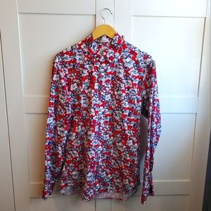 J. Crew Classic Secret Wash Organic Cotton Hawaiian Shirt